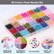 1960 PIECES Pearl Beads, 6mm 28 Colors Multicolor Loose Beads for Crafts with Holes for Jewelry Making, Small Filler Beads for Crafting Bracelet Necklace Earrings